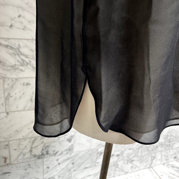 Vince Black Sheer Blouse - Picture 3 of 7